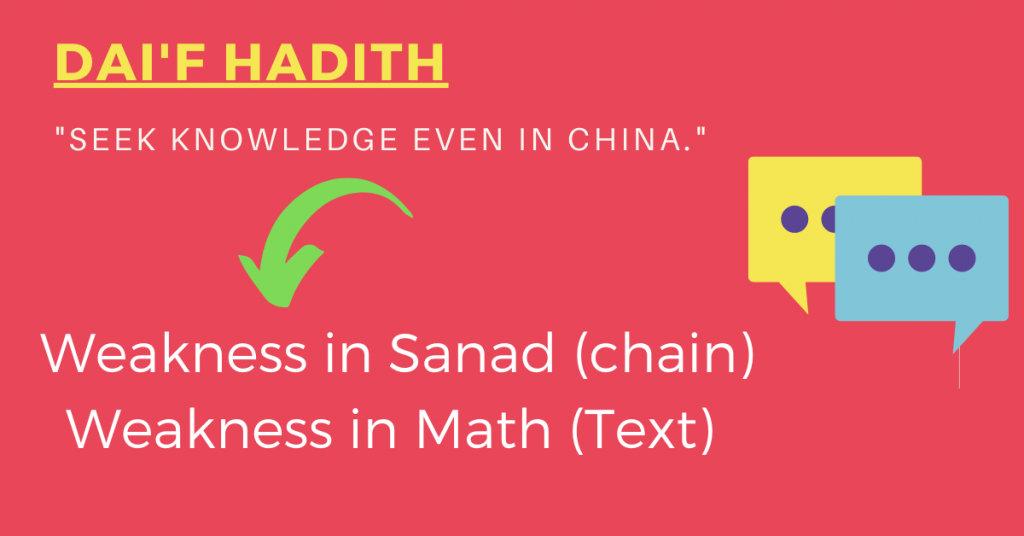 Types of Hadith (Dai'f)