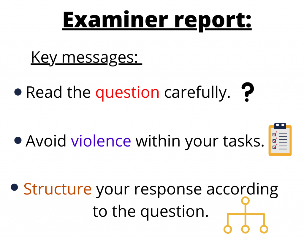 examiner report gce o level english 